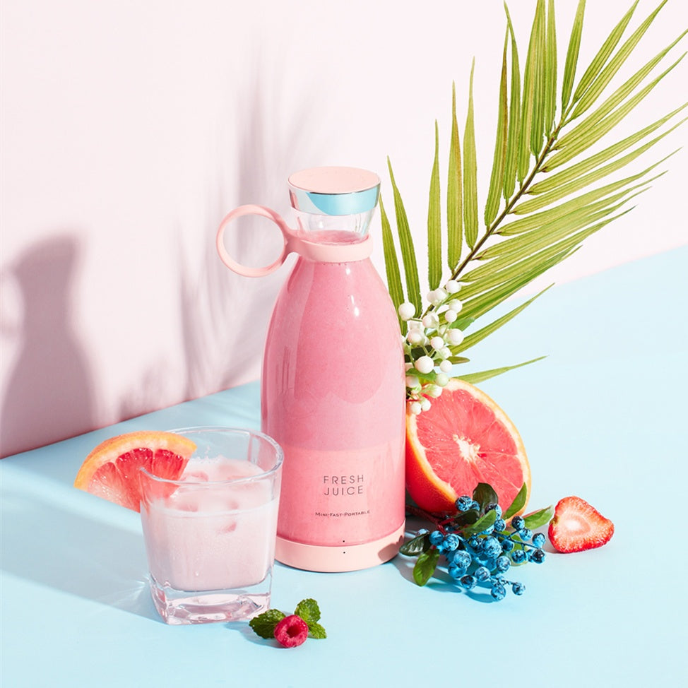 Portable Pink Blender - Quick Clean, Quick Fuel